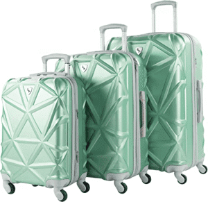 Gem 3-Piece Mint Hardside Expandable Spinner Luggage Set | american tourister solitude 3-piece luggage set