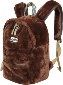 KAVU Fuzz Cub Mini Backpack Fuzzy Bag For School Kids and Travel