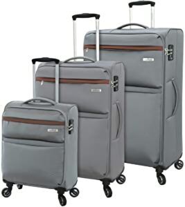 Regent Square Travel  Luggage Goodyear Wheels  TSA Lock Soft Case  Grey