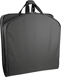 WallyBags Lightweight Durable Garment Bag for Travel and Storage, Black, 40-inch