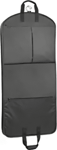 WallyBags Travel Garment Bag with Pockets, Black, 52-inch