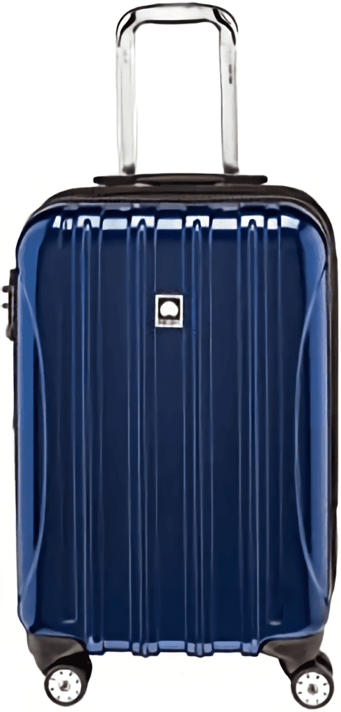 DELSEY Paris Helium Aero Hardside Expandable Luggage with Spinner Wheels, Blue Cobalt, Carry-On 21 Inch