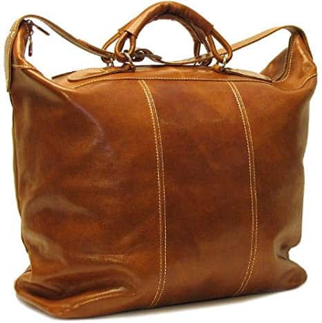 Floto Luggage Piana Tote Travel Bag, Olive Honey Brown, Large