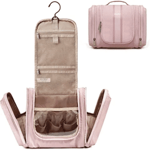 Hanging Toiletry Bag, BAGSMART Travel Toiletry Organizer with hanging hook,