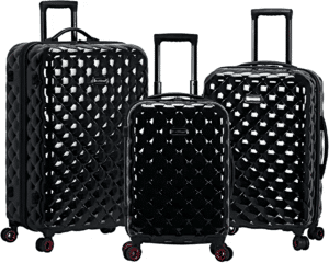 Rockland Linear 3-Piece Hardside Spinner Wheel Luggage Set