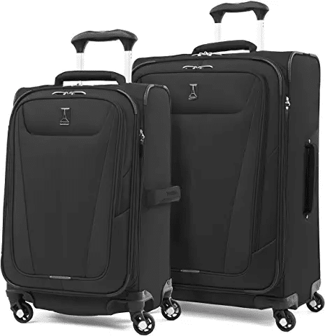 Travelpro Maxlite 5 Softside Expandable Spinner Wheel Luggage, Black, 2-Piece Set